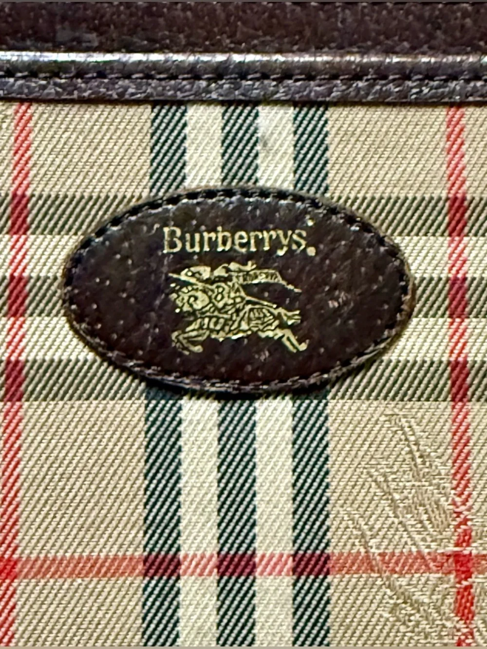 Vintage Burberrys Nova Check Wallet Canvas Leather Classic Slim Bifold - Picture 3 of 7